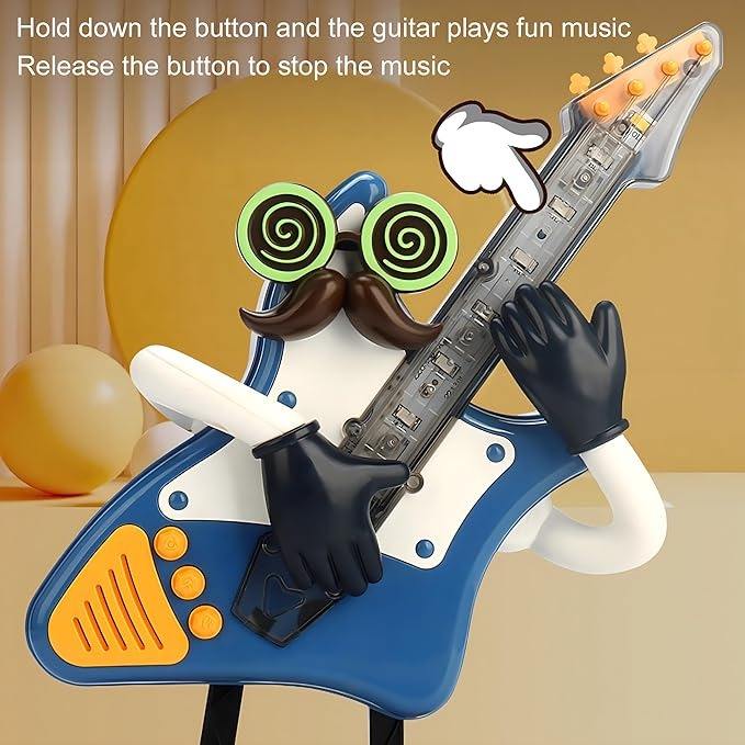 Musical Guitar Toys Baby Crawling Toys Development Early Educational Toddler Music Light-up Sensory Toys