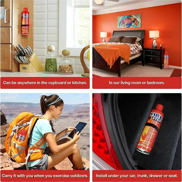Fire Stop Spray – Portable Car & Home Fire Extinguisher for Quick Safety