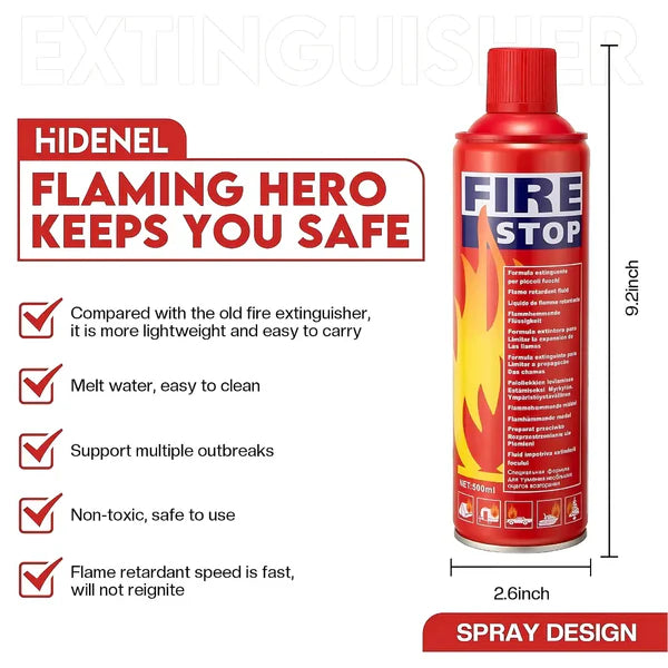 Fire Stop Spray – Portable Car & Home Fire Extinguisher for Quick Safety