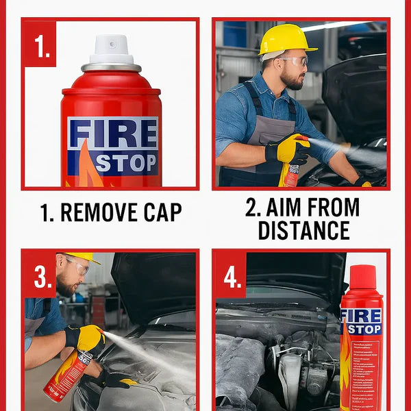 Fire Stop Spray – Portable Car & Home Fire Extinguisher for Quick Safety