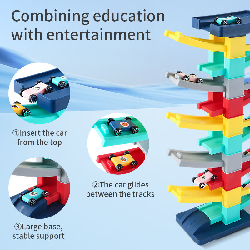 Gliding Rail Car Track Toy – Fun Racing Ramp for Kids (Ages 3+)