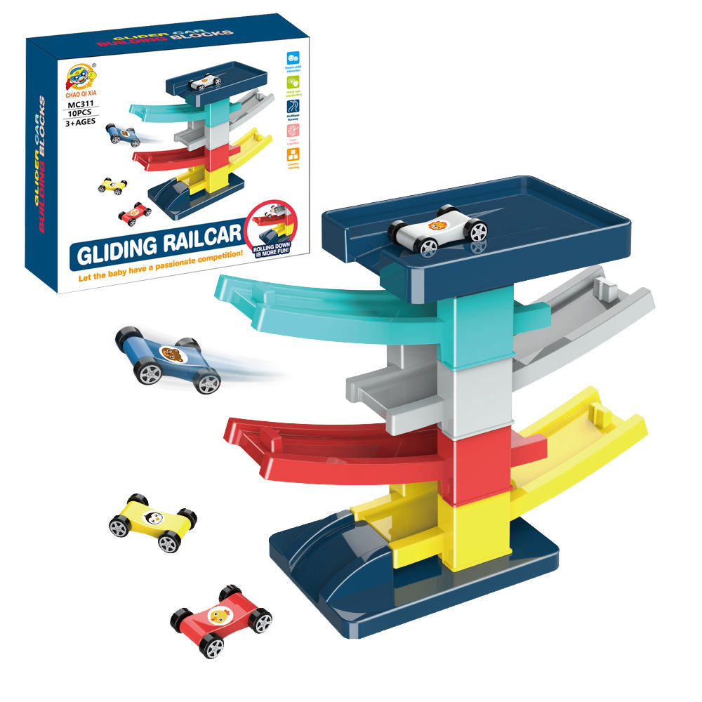 Gliding Rail Car Track Toy – Fun Racing Ramp for Kids (Ages 3+)