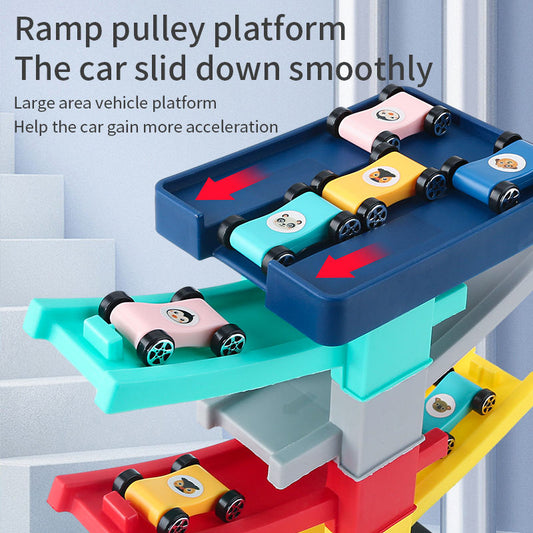 Gliding Rail Car Track Toy – Fun Racing Ramp for Kids (Ages 3+)