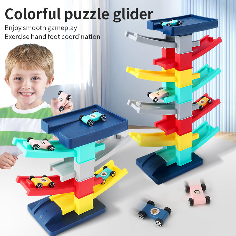 Gliding Rail Car Track Toy – Fun Racing Ramp for Kids (Ages 3+)
